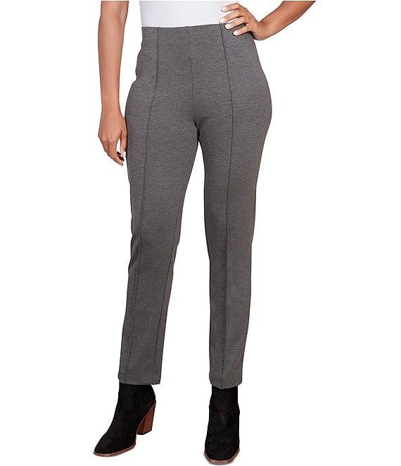 Ruby Rd. Petite Size Ponte Knit Pintuck Pull-On Pants Product Image