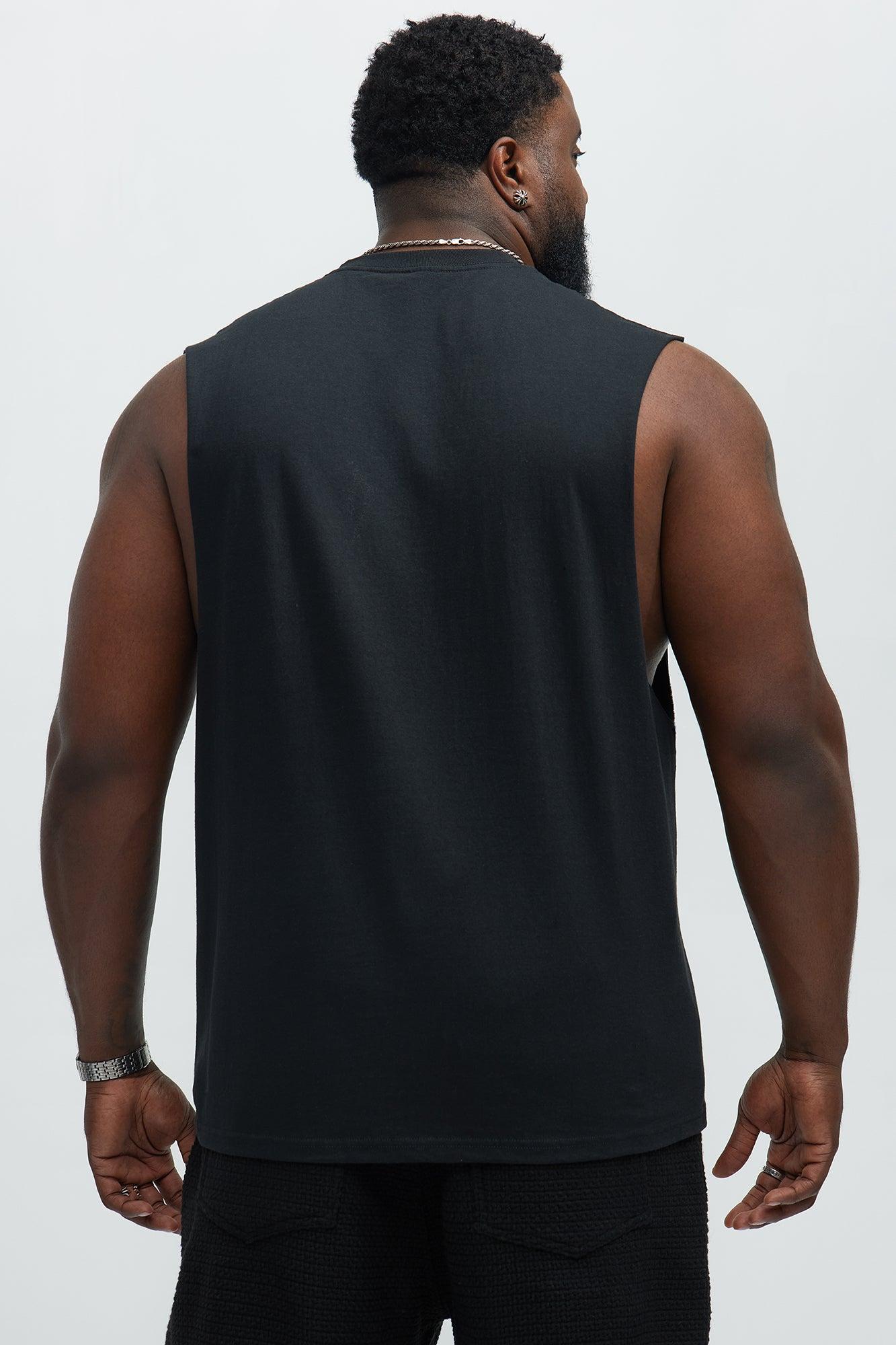 Saint Valley Crest Muscle Tee - Black Male Product Image