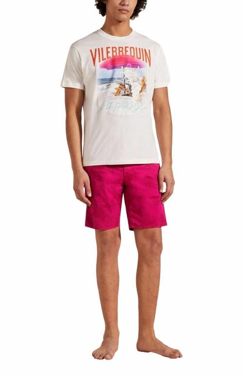 Vilebrequin Men's Wave On VBQ Beach Cotton T-Shirt Product Image