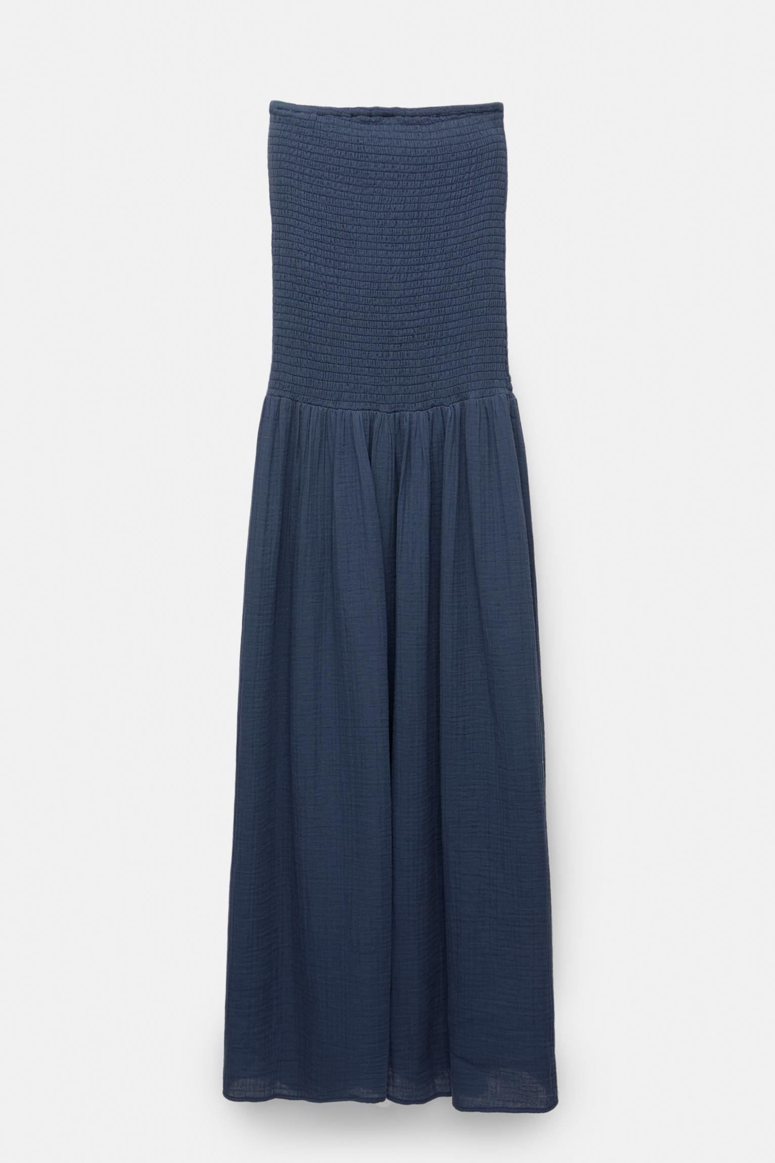 Strapless rustic midi dress Product Image