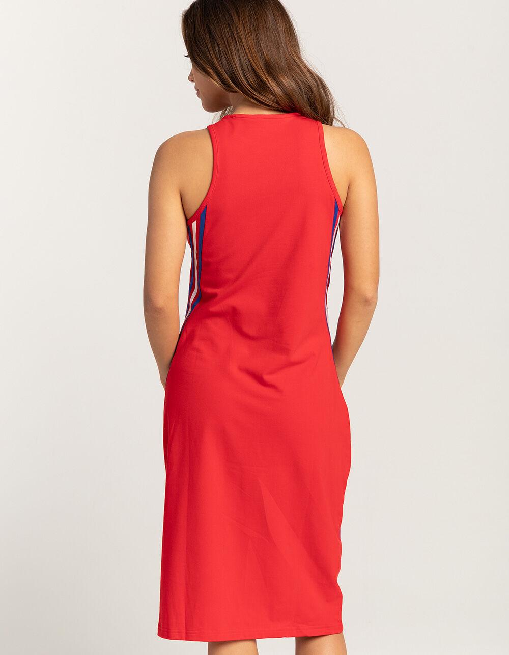 ADIDAS Future Icons 3-Stripes Womens Dress - RED Product Image