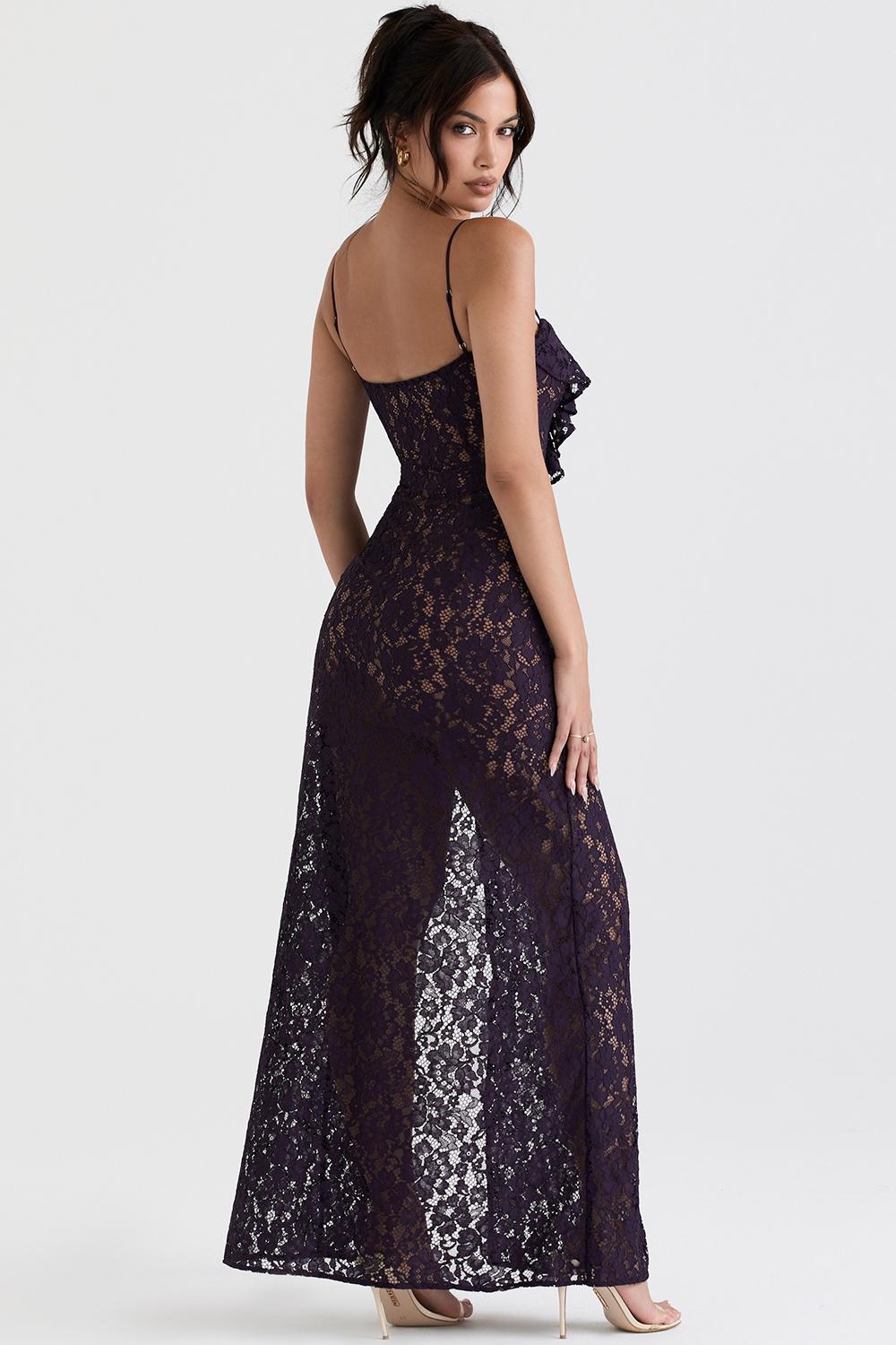 Malia  night shade lace maxi dress Product Image