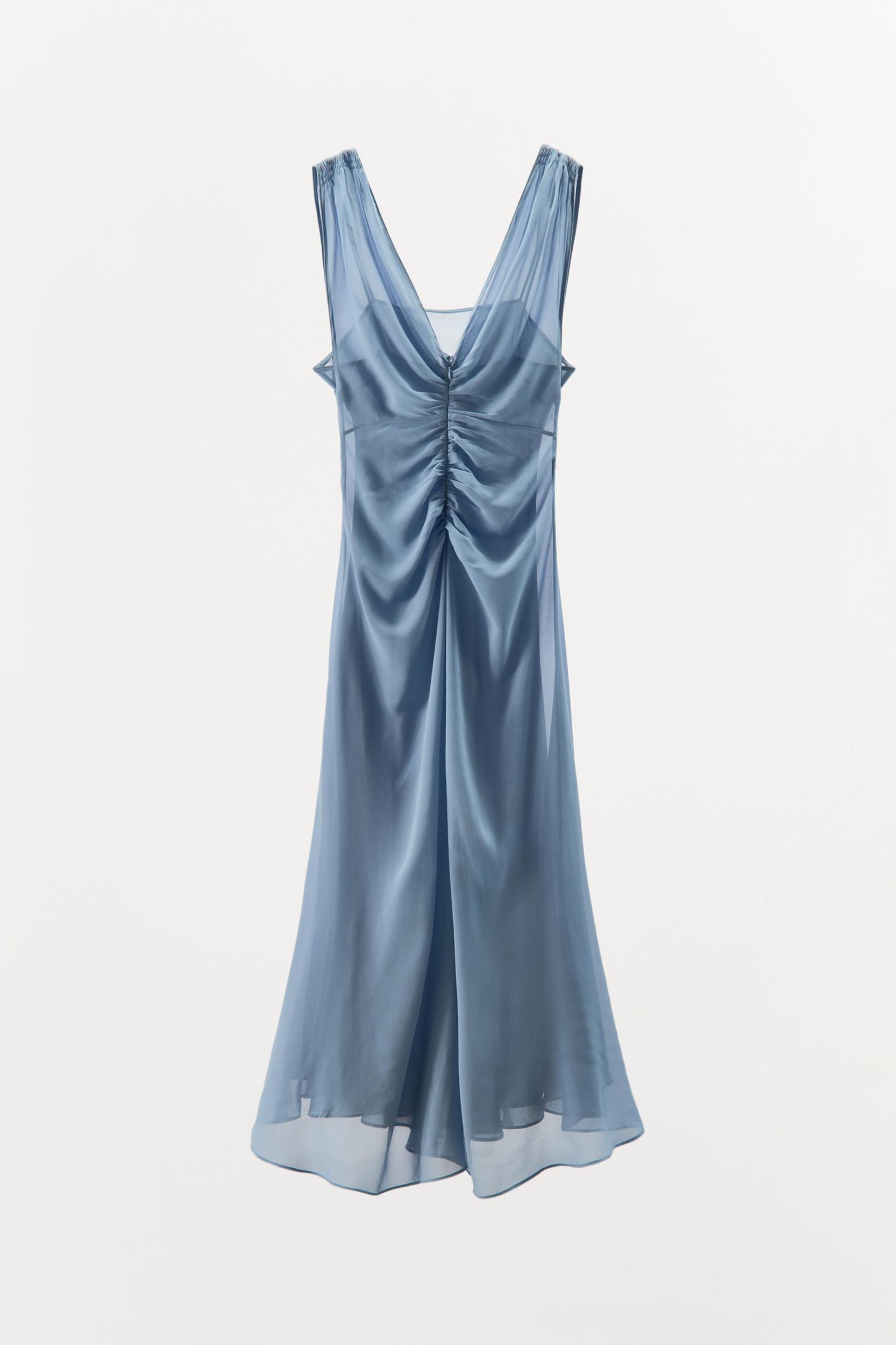 GEORGETTE DRAPED DRESS Product Image