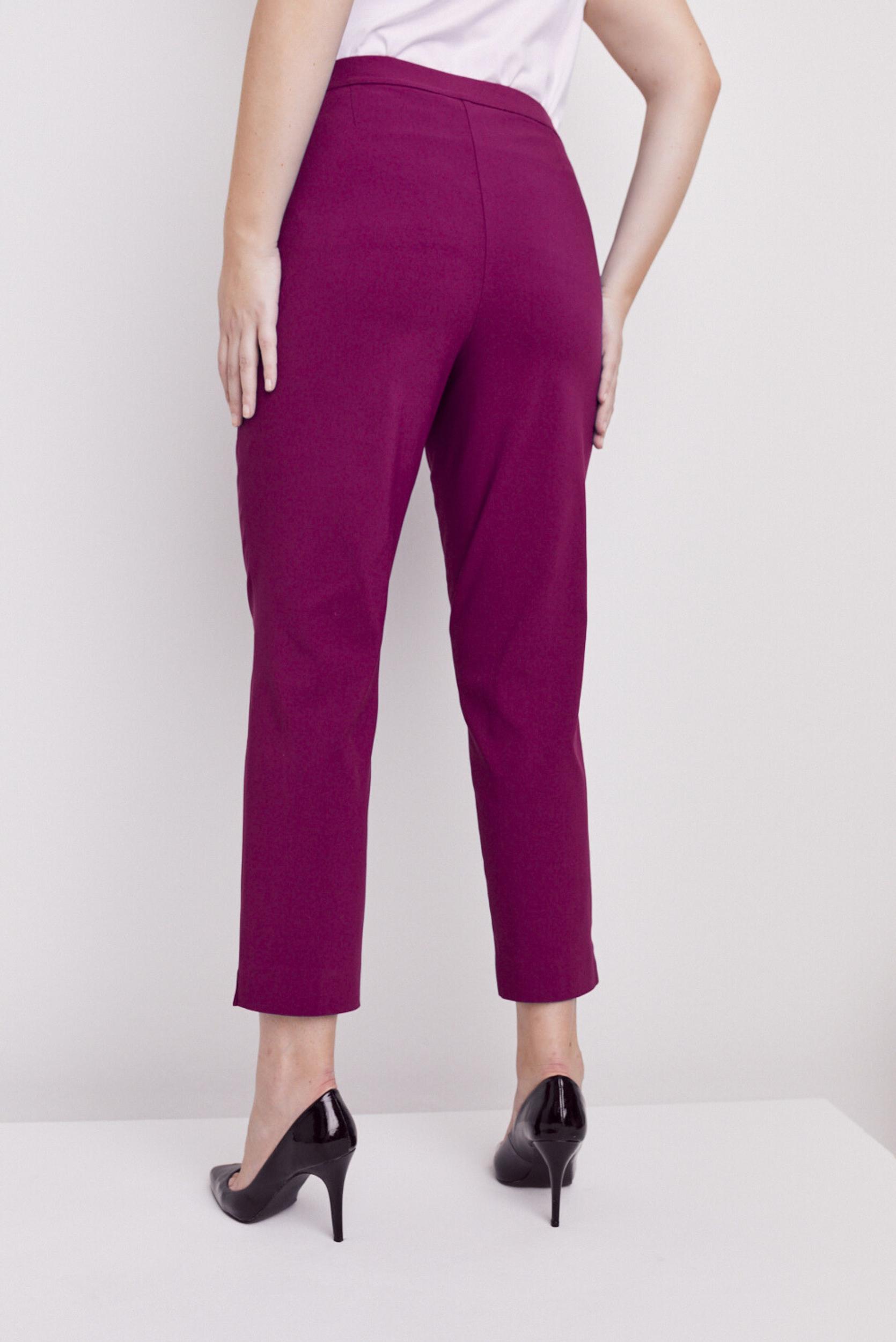 Roz & Ali™ Superstretch Magenta Pull On Ankle Pants Product Image