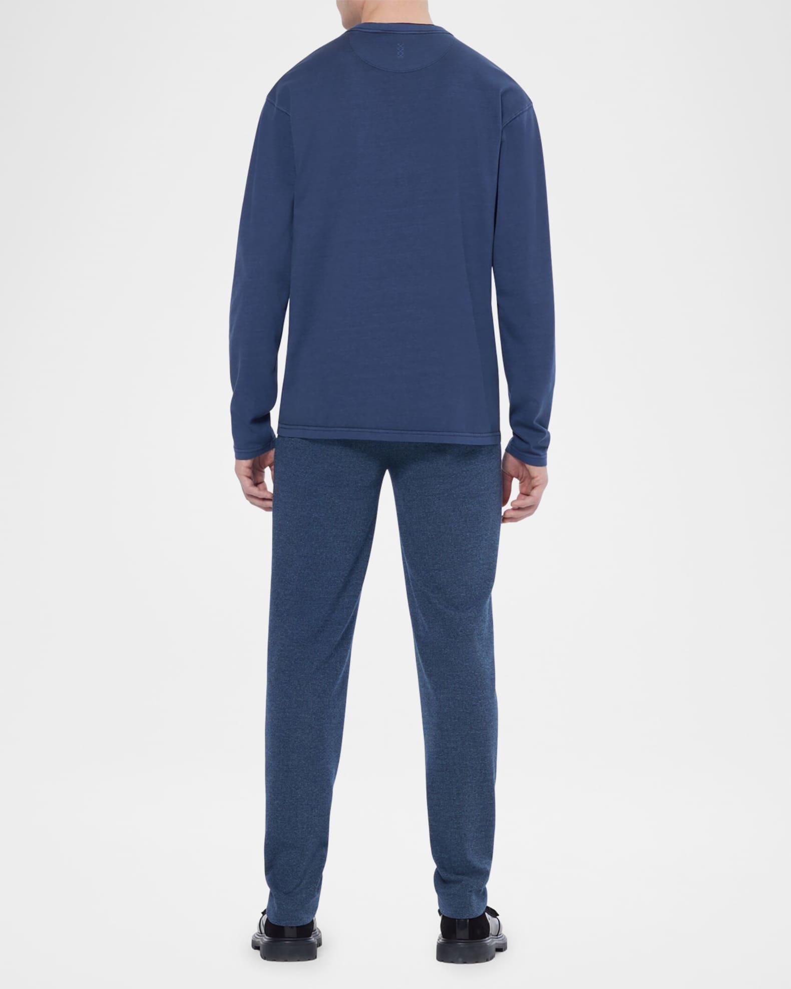 Men's Chest Pocket Long-Sleeve Polo Shirt Product Image