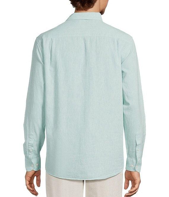 Caribbean Solid Long Sleeve Woven Shirt Product Image