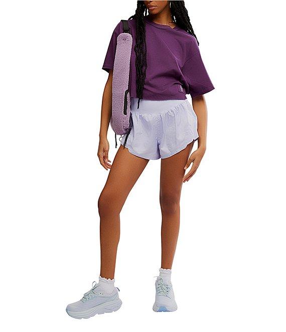 Free People FP Movement Crew Neck Short Sleeve Inspire Oversized Boxy Cropped Shirt Product Image