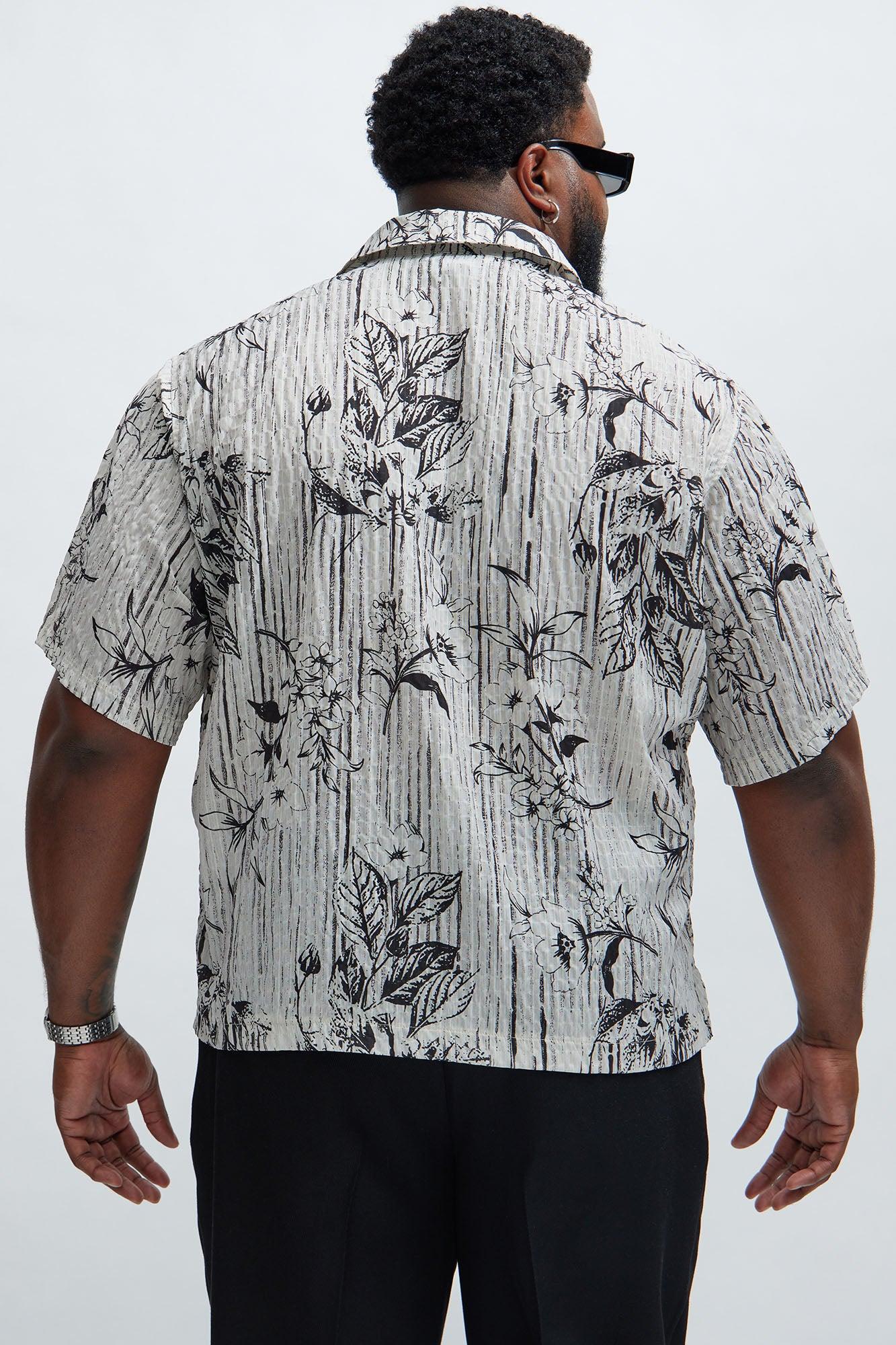 Depok Textured Shirt - Cream/combo Product Image