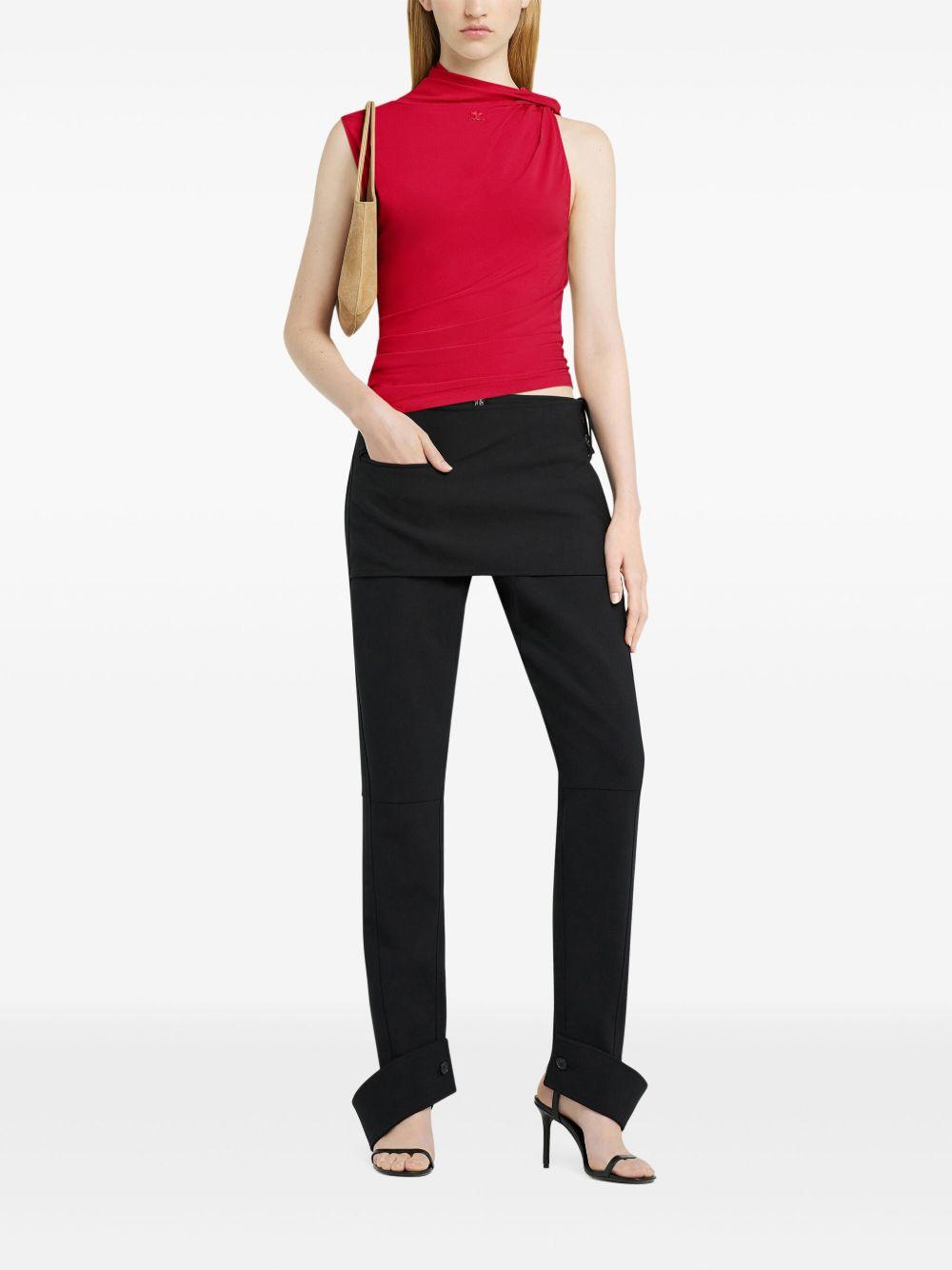 asymmetric jersey top  Product Image