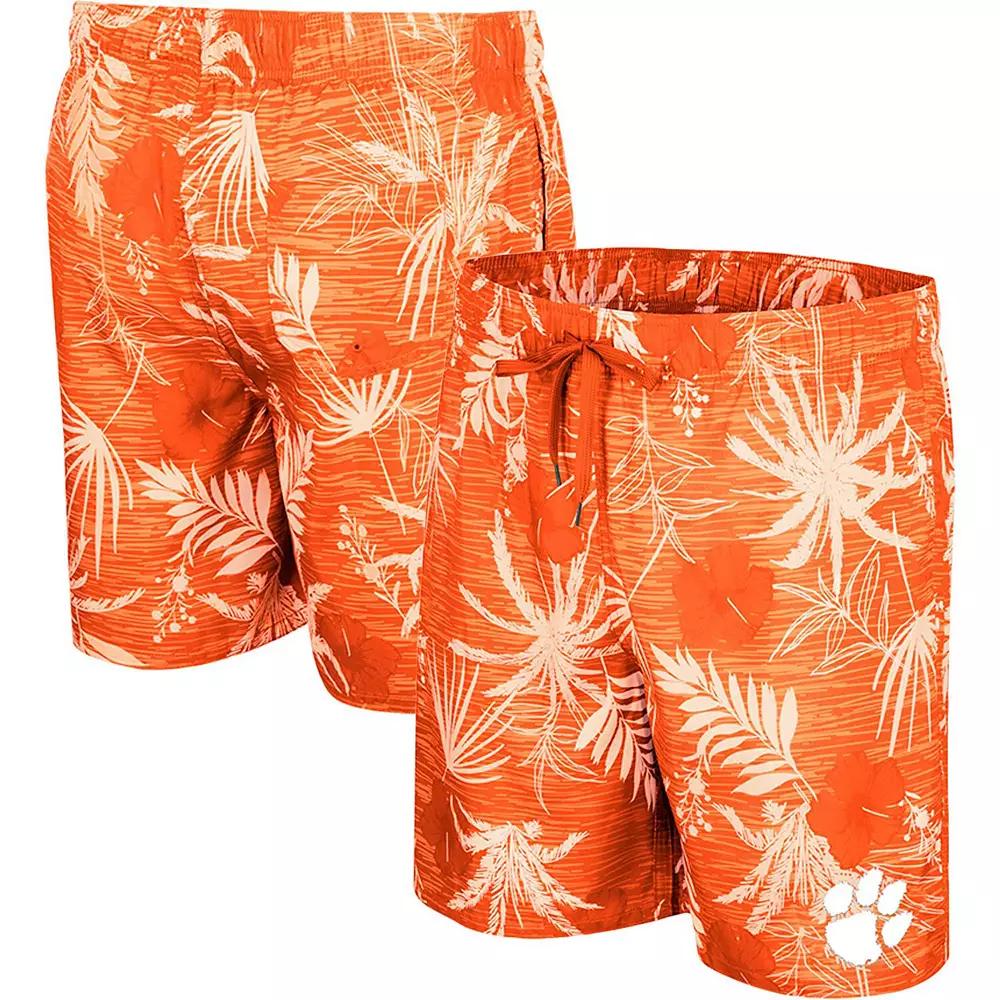 Men's Colosseum Orange Clemson Tigers What Else is New Swim Shorts,  Product Image