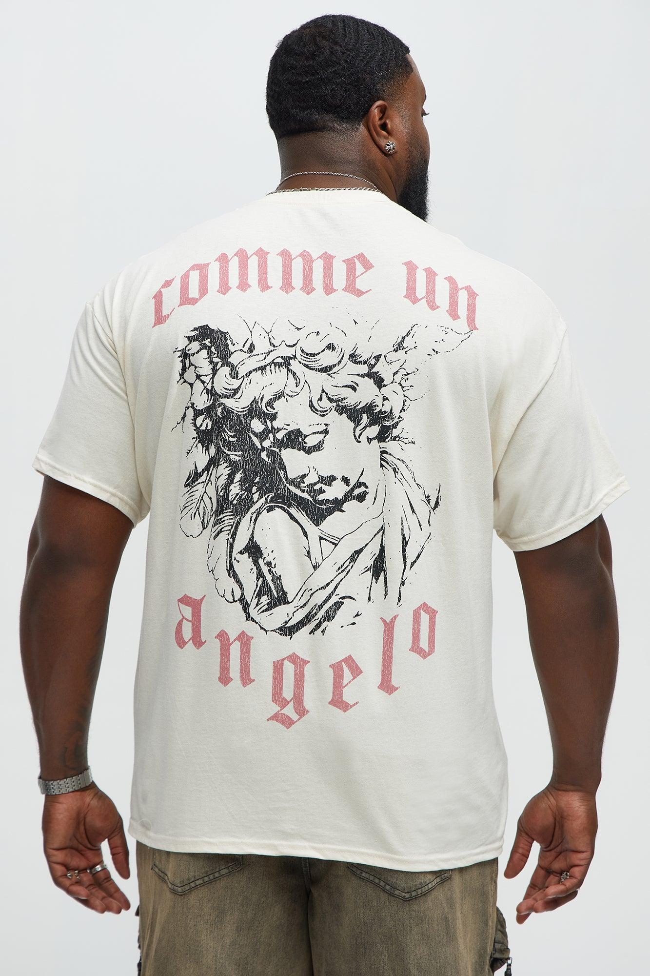 Comme Un Angelo Short Sleeve Tee - Natural Product Image