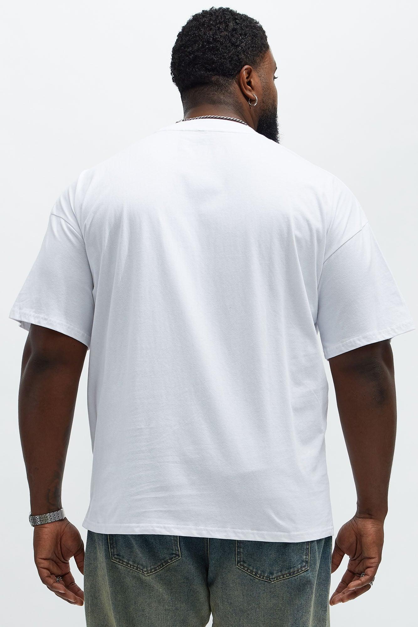 He Walks With Us Boxy Short Sleeve Tee - White Male Product Image