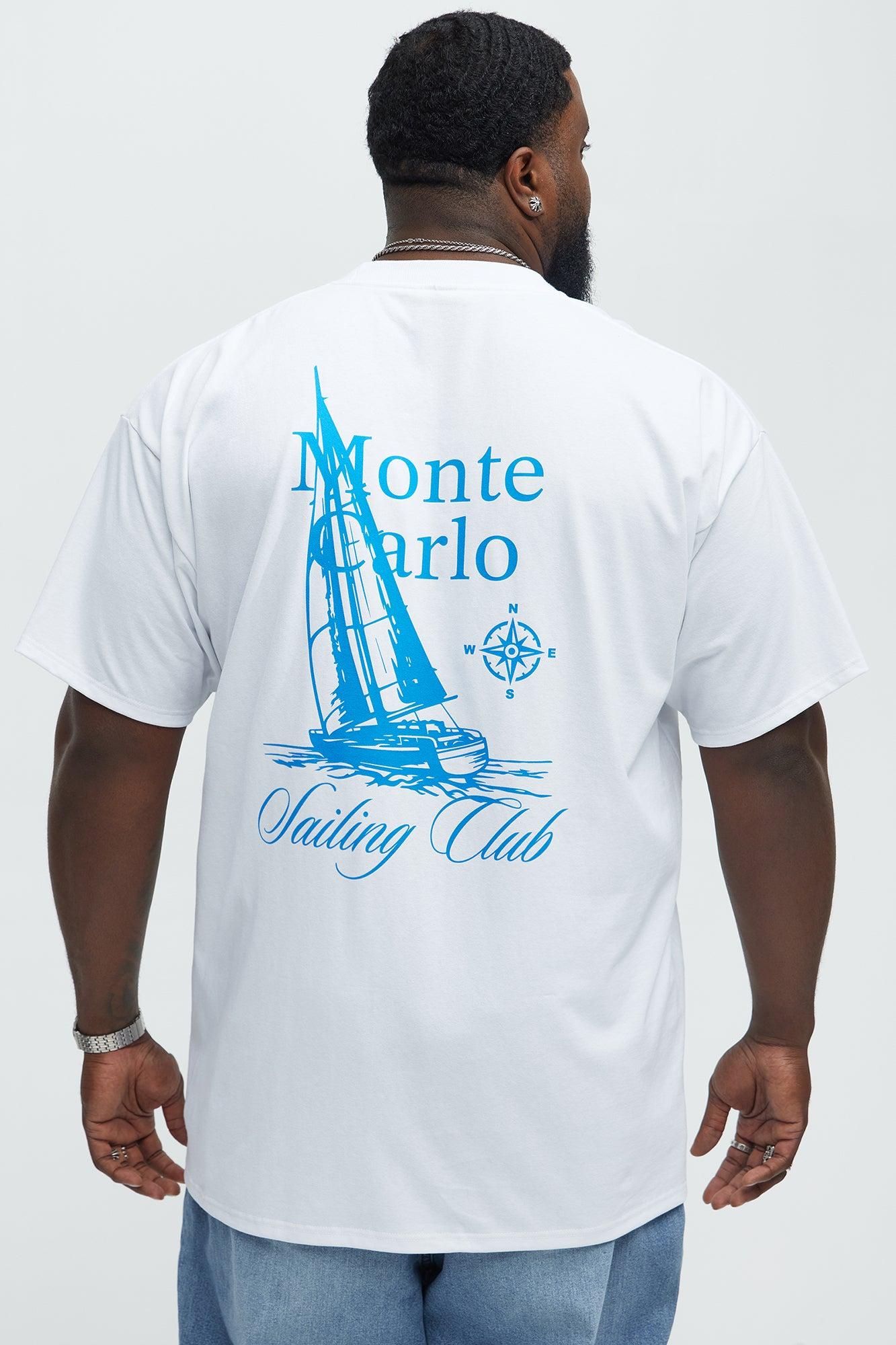 Monte Carlo Sailing Club Oversized Short Sleeve Tee - White Male Product Image