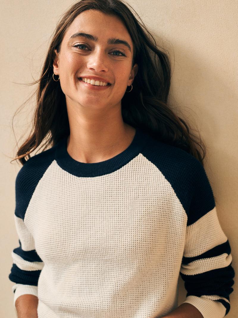 Throwback Waffle Crewneck - Wrigley Product Image