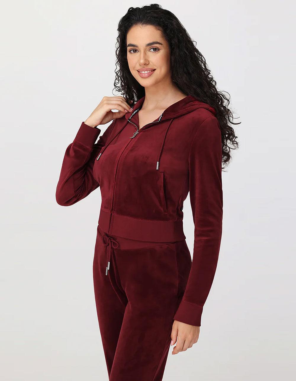 JUICY COUTURE OG Big Bling Womens Hoodie - RED Product Image