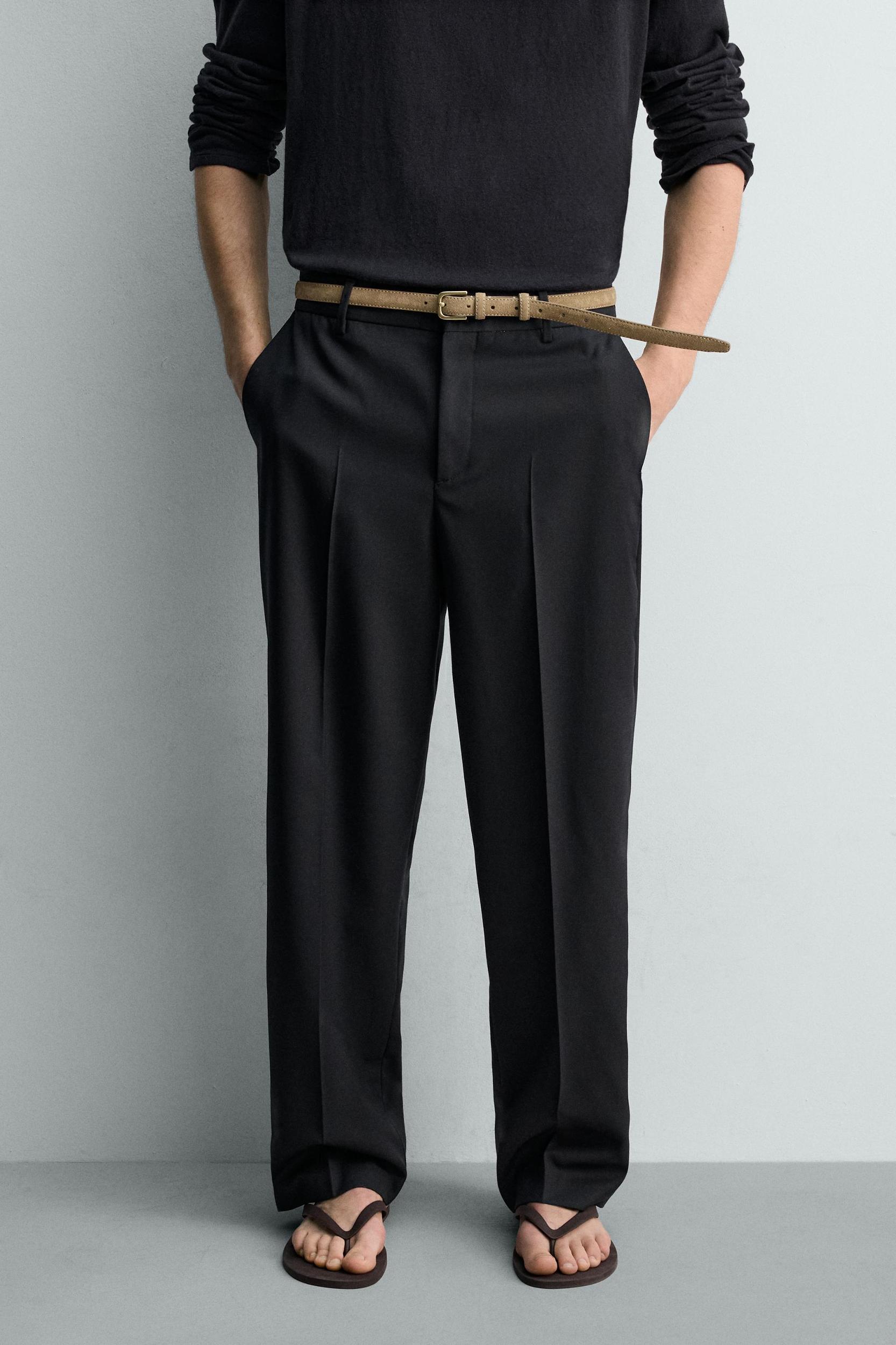 LIMITED EDITION 100% WOOL STRAIGHT FIT PANTS Product Image