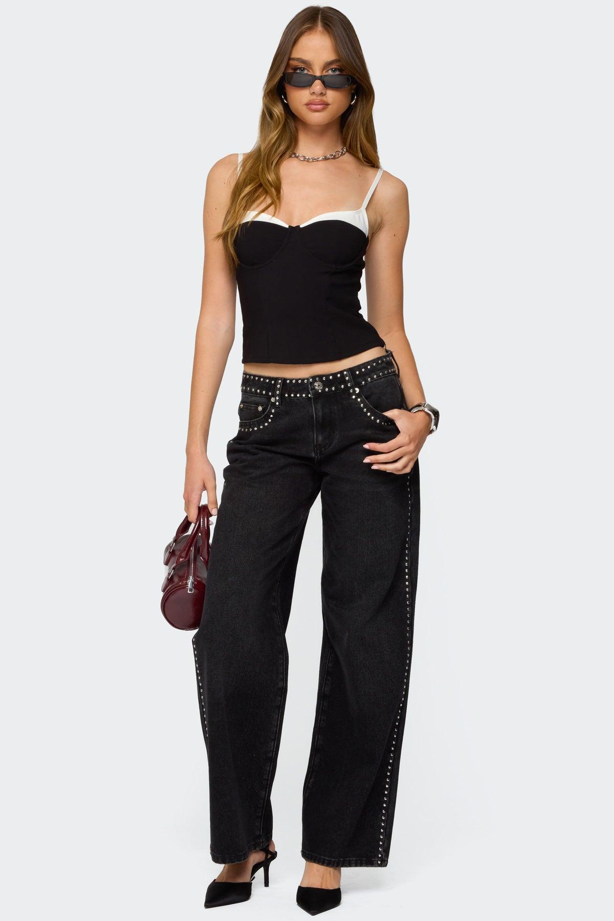 Contrast Peekaboo Corset Product Image