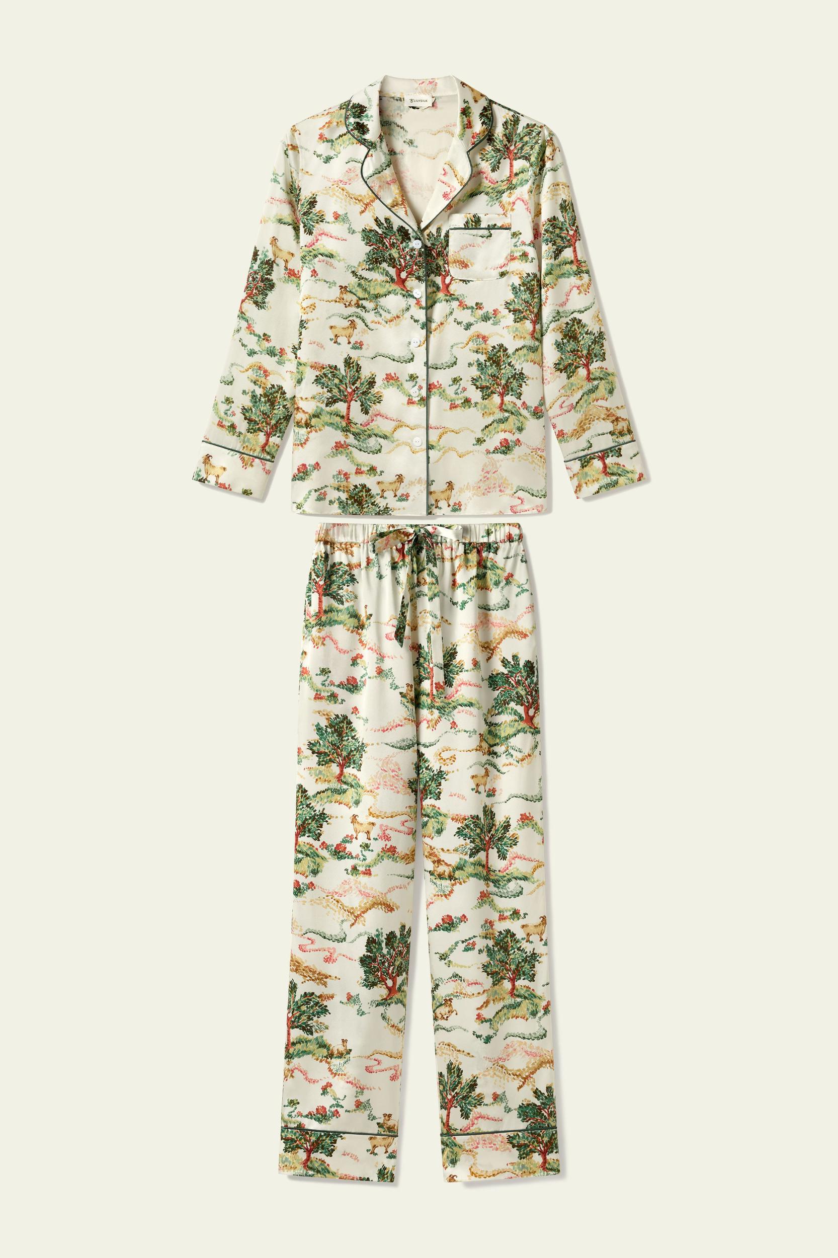 Aries Zodiac Classic Silk Pajama Set Product Image