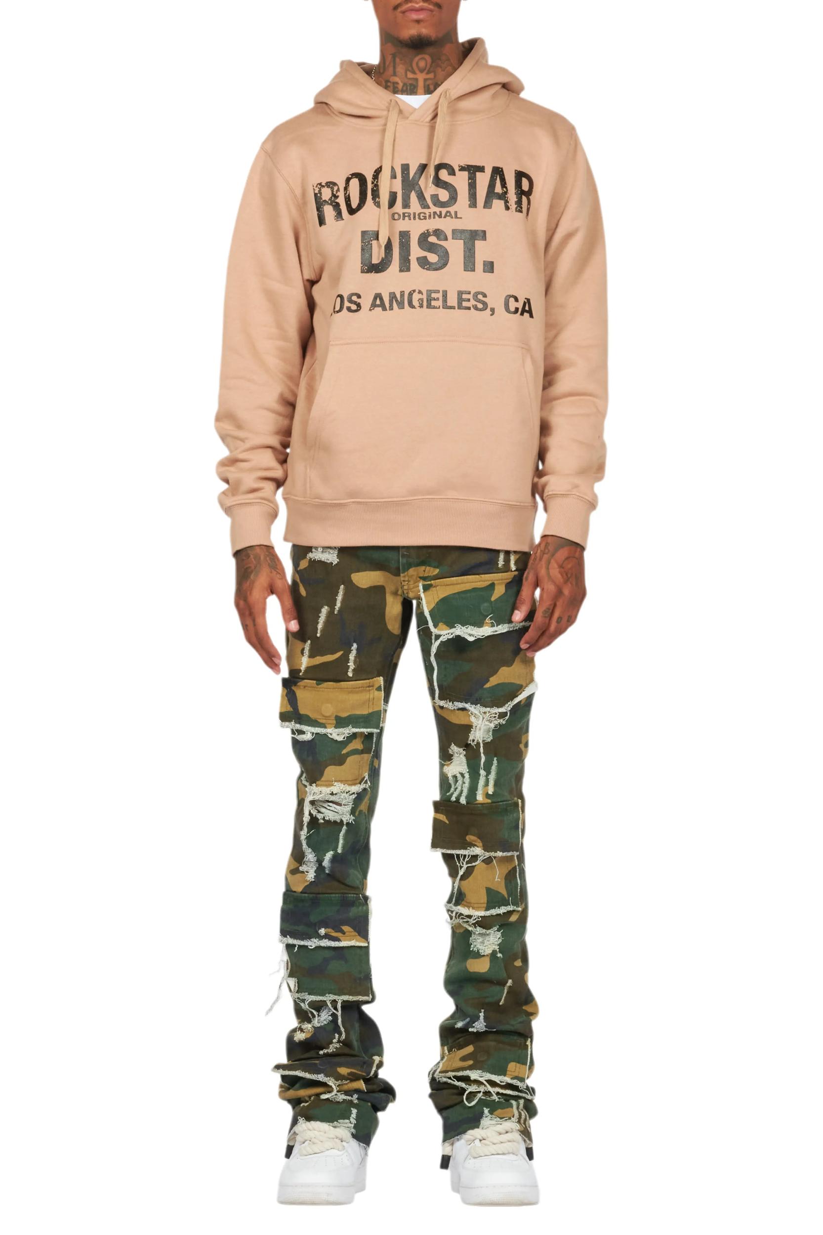 Lake Khaki Hoodie & Petrus Stacked Flare Jean Bundle Male Product Image