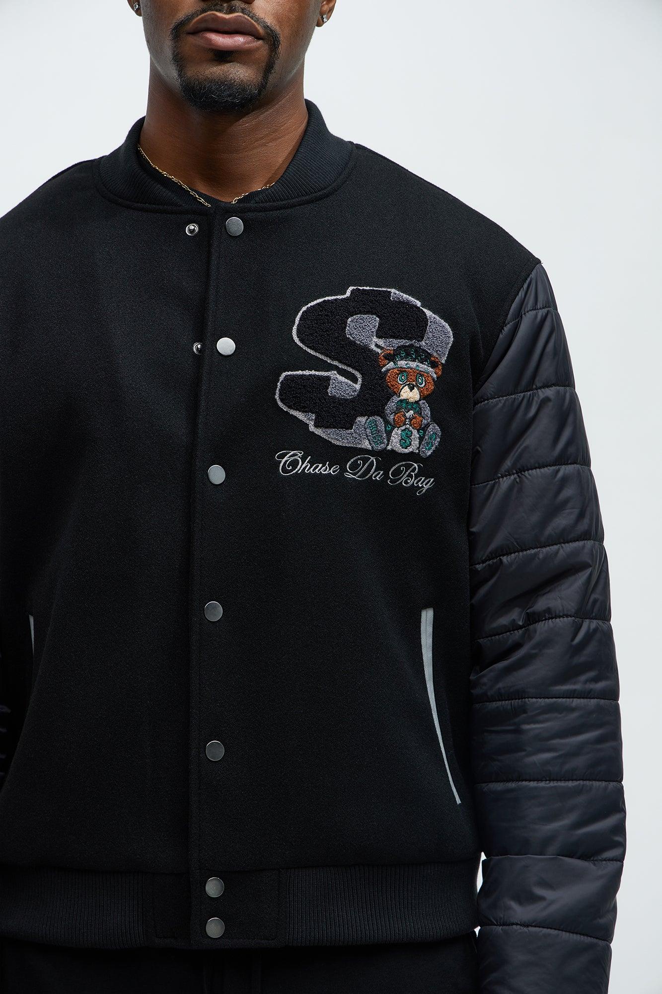 Chase A Bag Varsity Jacket - Black Product Image