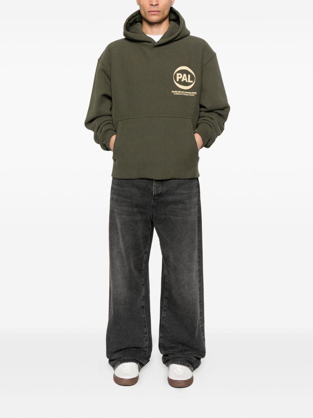 logo-print hooded sweater Product Image