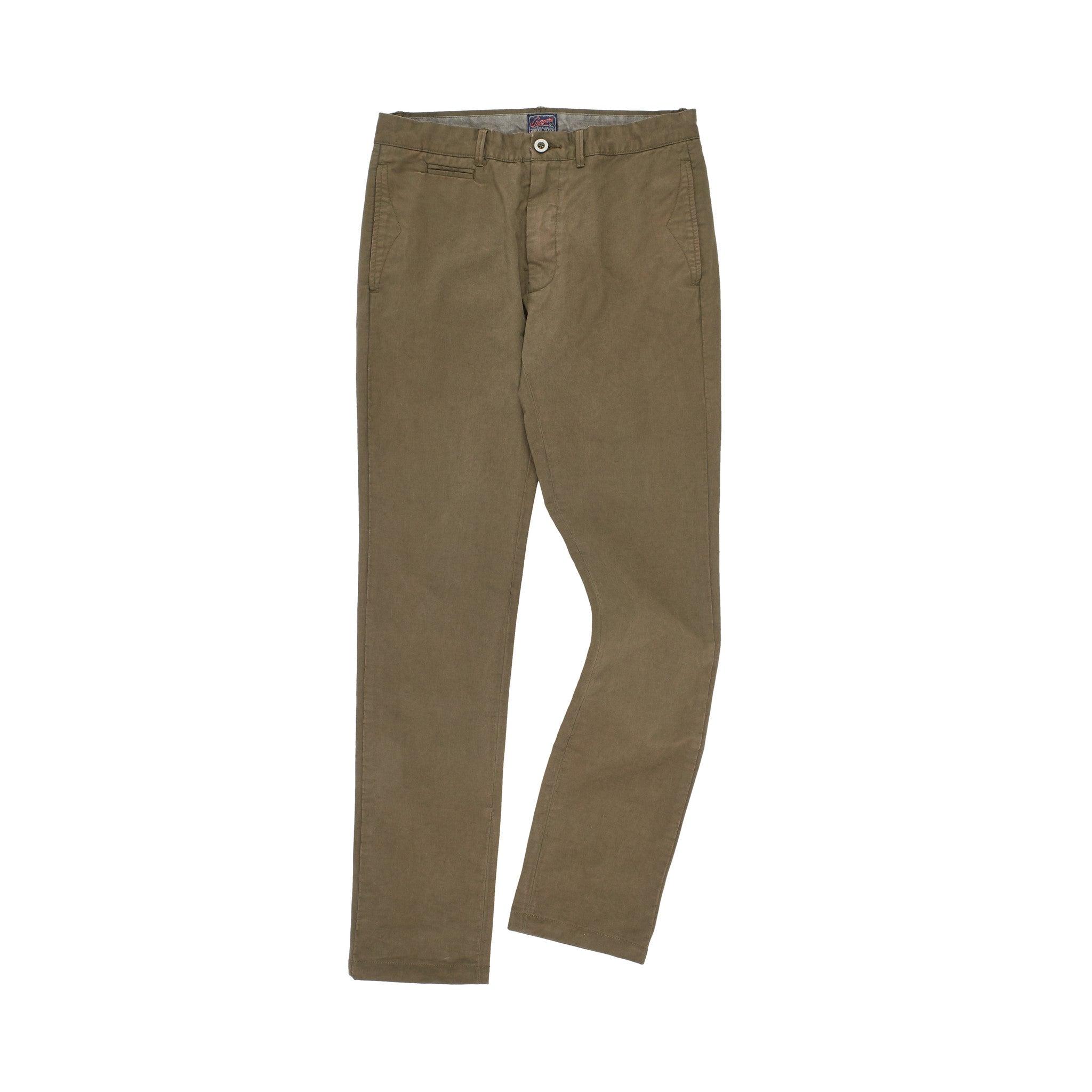 Twill Newport Slim Fit Chino - Olive Green (Final Sale)* Product Image