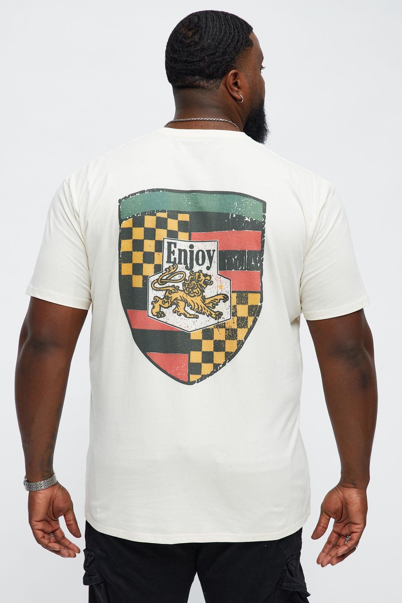 Enjoy Finer Things In Life Short Sleeve Tee - Off White Male Product Image