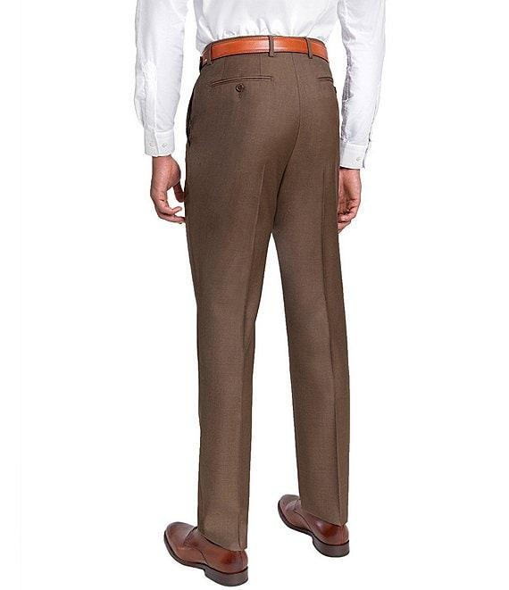 Santorelli Loro Piana® Modern Fit Flat Front Dress Pants Product Image