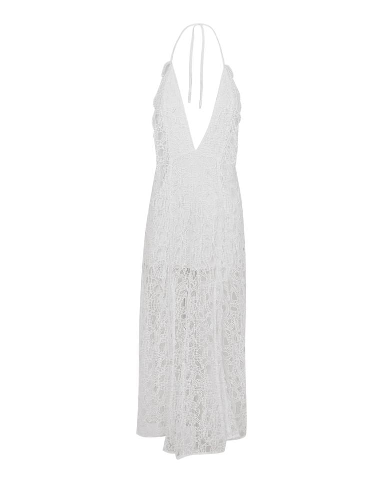 Eyelet Joelle Midi Dress - Off White Product Image
