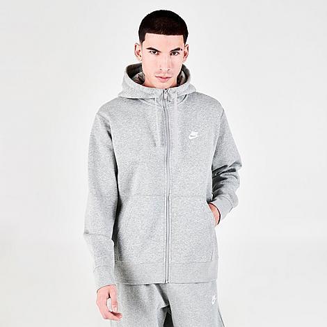 Mens Nike Sportswear Club Fleece Full-Zip Hoodie | BV2645-100 Product Image