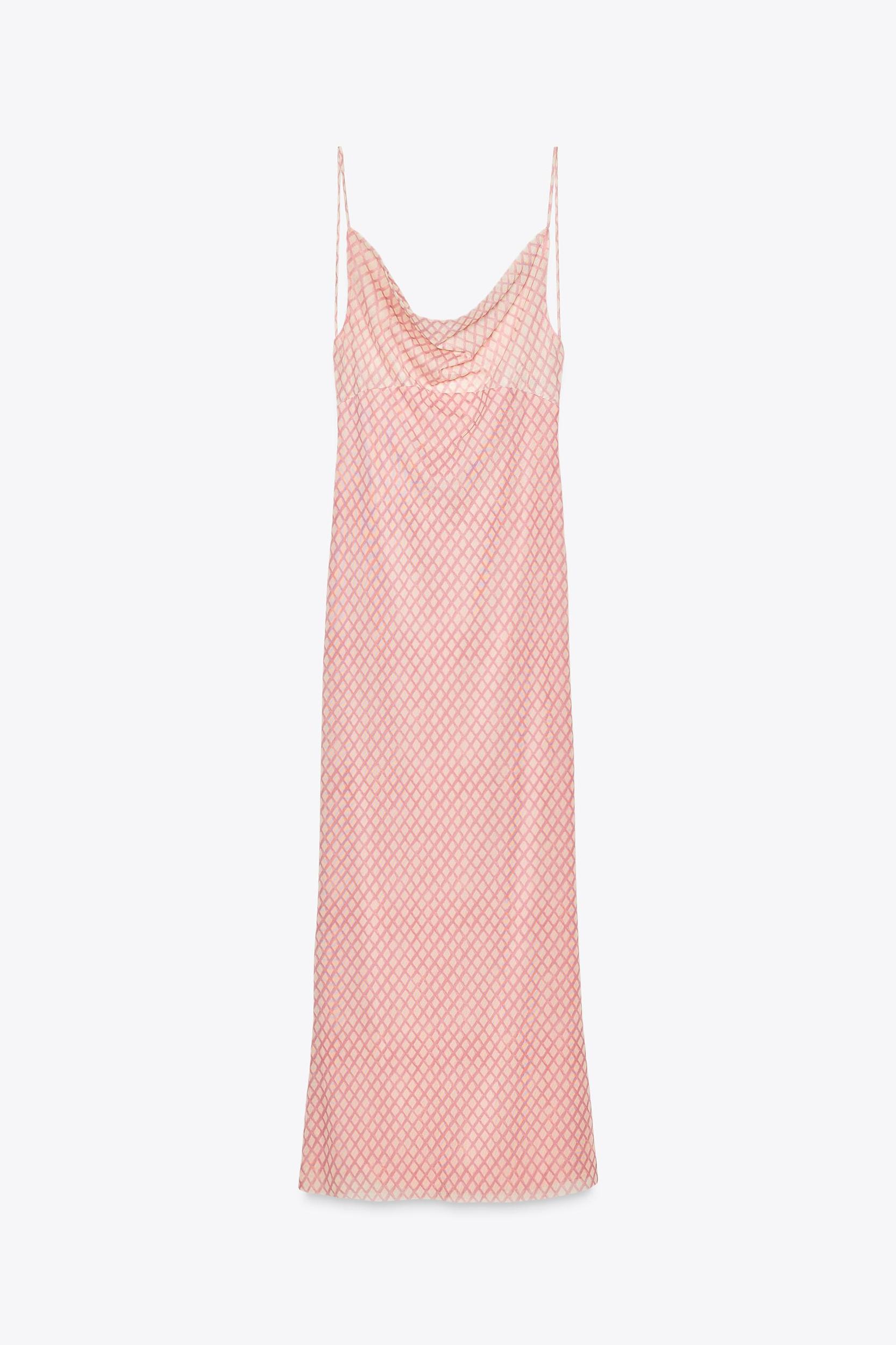 PRINTED TULLE SLIP DRESS Product Image