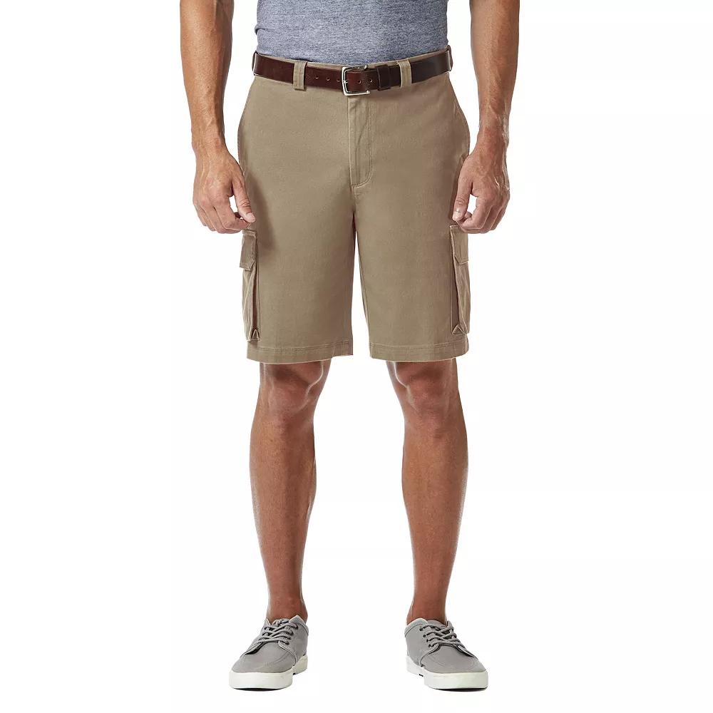 Big & Tall Haggar Straight-Leg Flat-Front Stretch Cargo Shorts, Men's,  Product Image