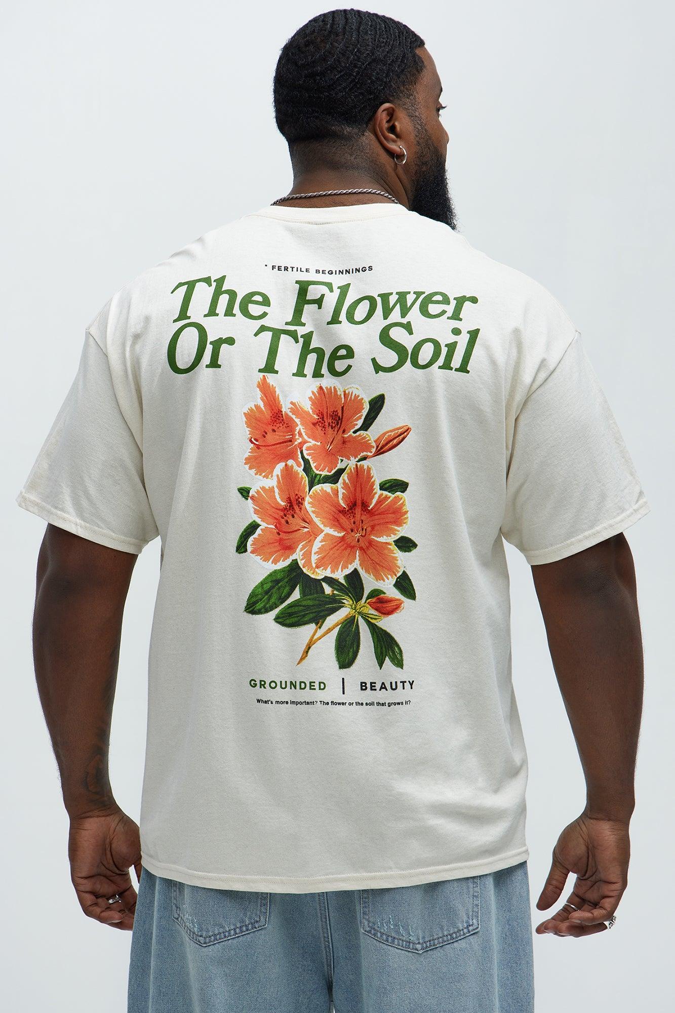 The Flower Short Sleeve Tee - Natural/Combo Product Image