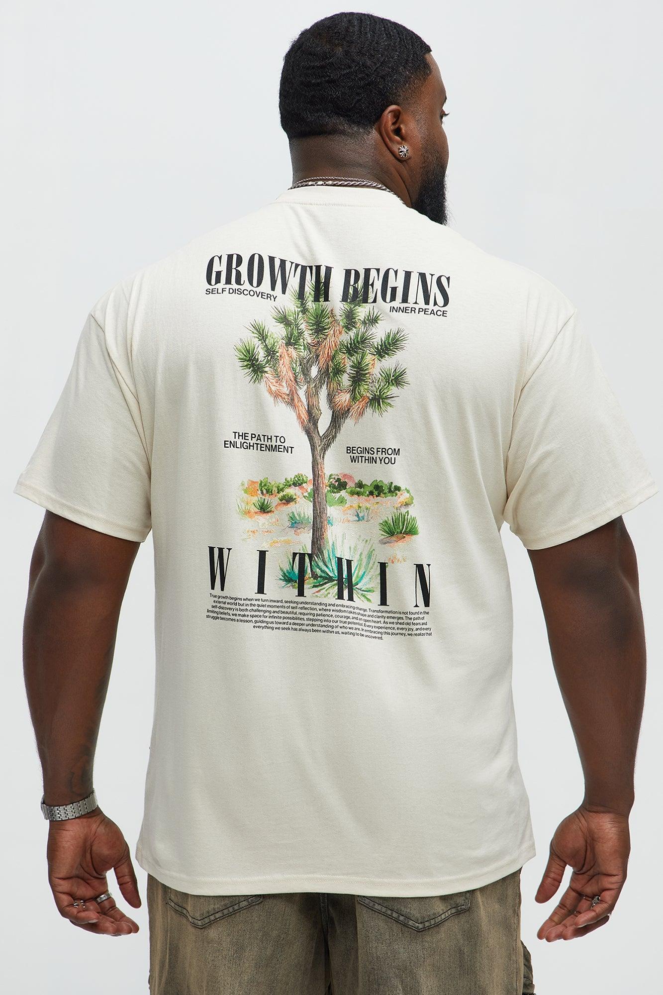 Growth Begins Within Short Sleeve Tee - Cream Male Product Image