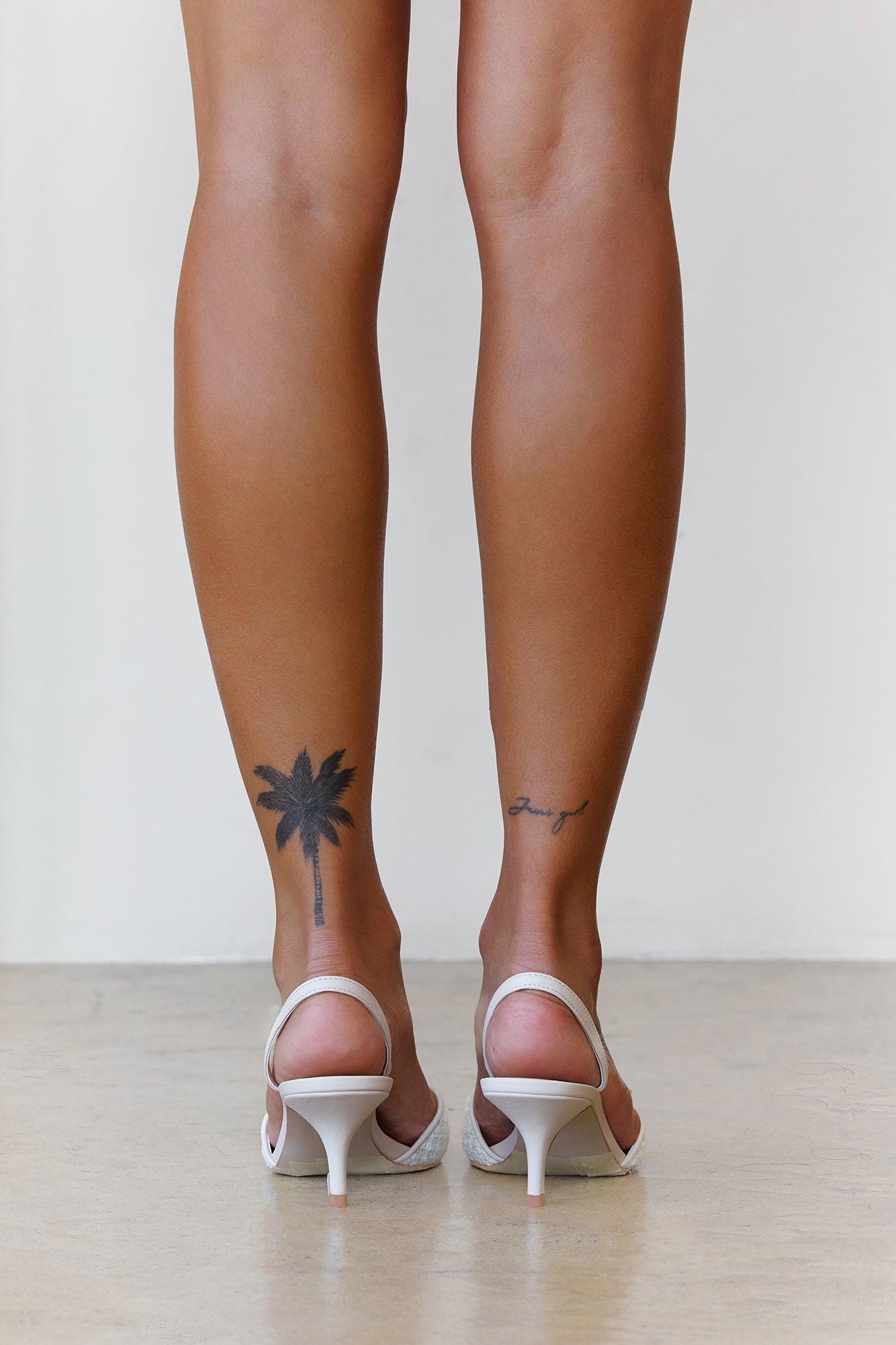 Henrietta Sandal Heels Ivory Product Image