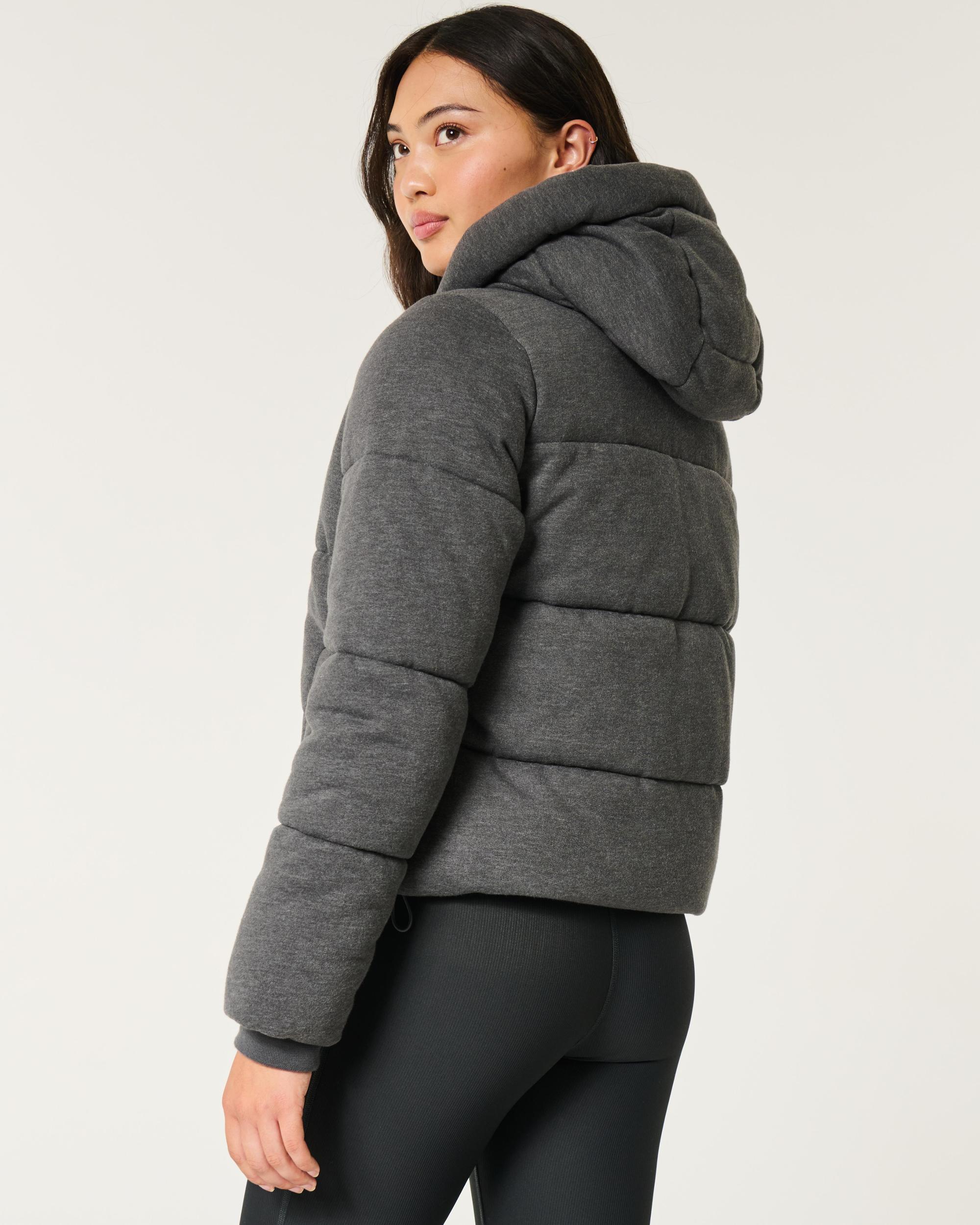 Fleece Hooded Puffer Jacket Product Image