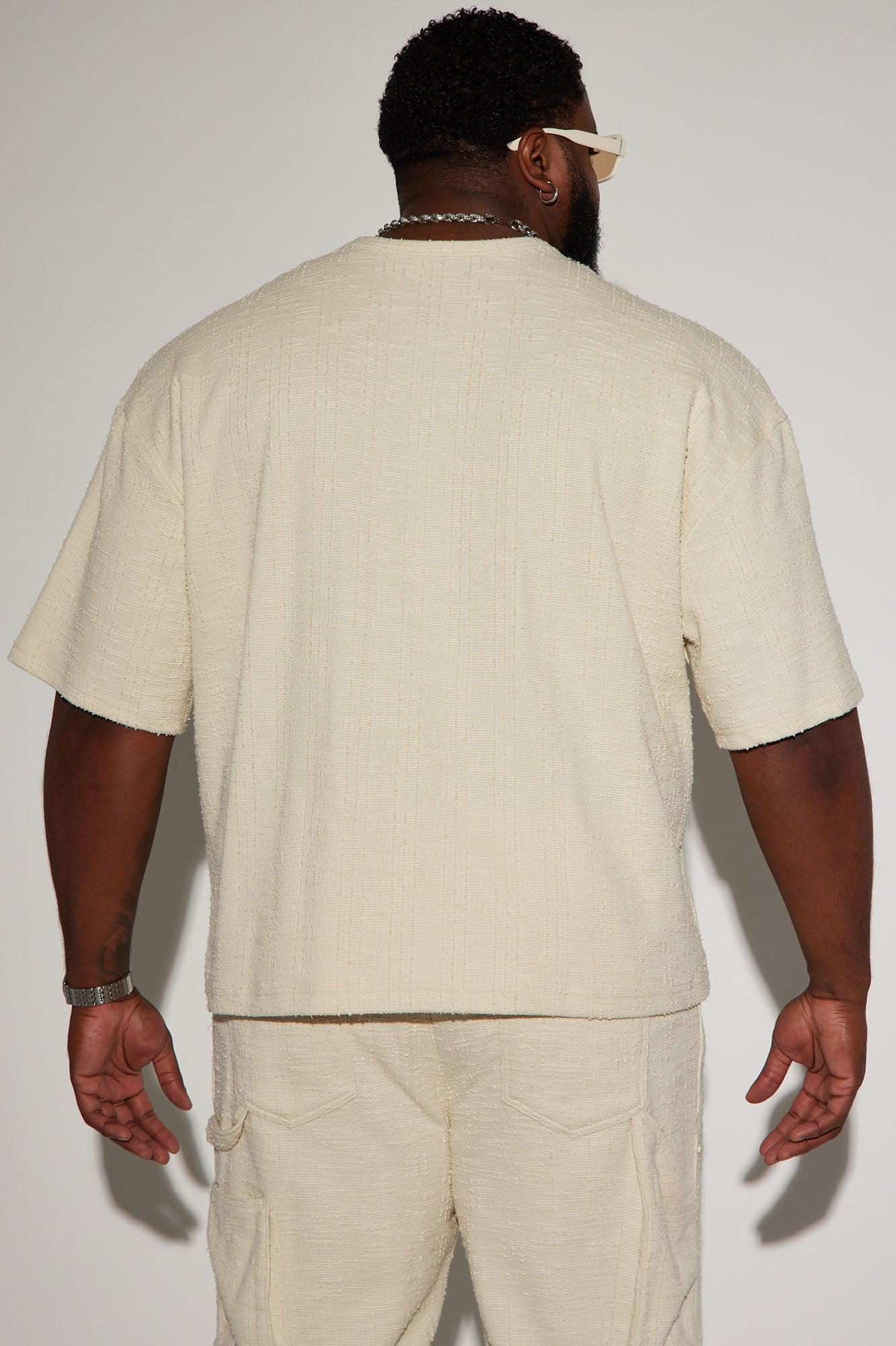 Jordan Textured Short Sleeve Tee - Off White Product Image