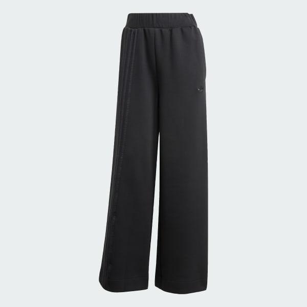 adidas Womens adidas Originals Off-Placed 3-Stripes Wide Pants - Womens Hi Res Blue Product Image