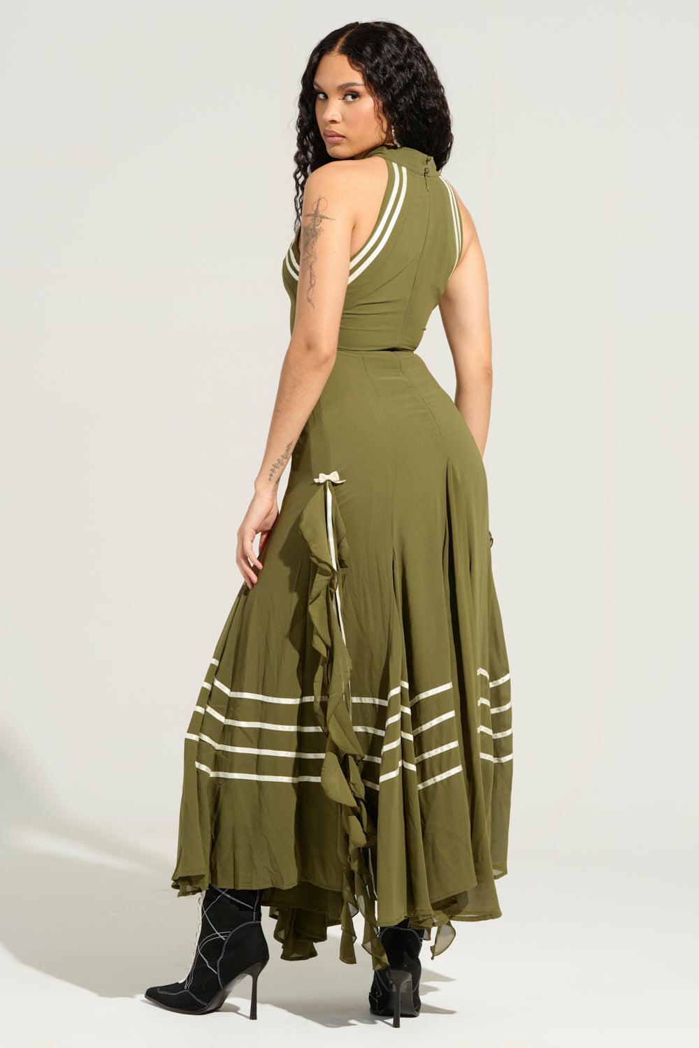 NO RISK NO FUN CHIFFON MAXI DRESS Product Image