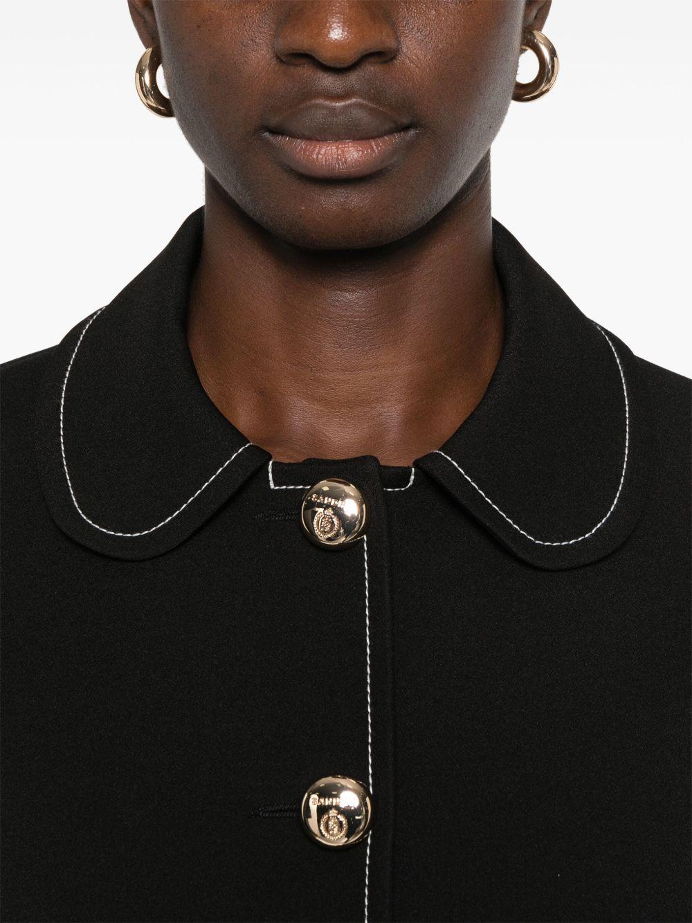 contrast-stitching jacket Product Image