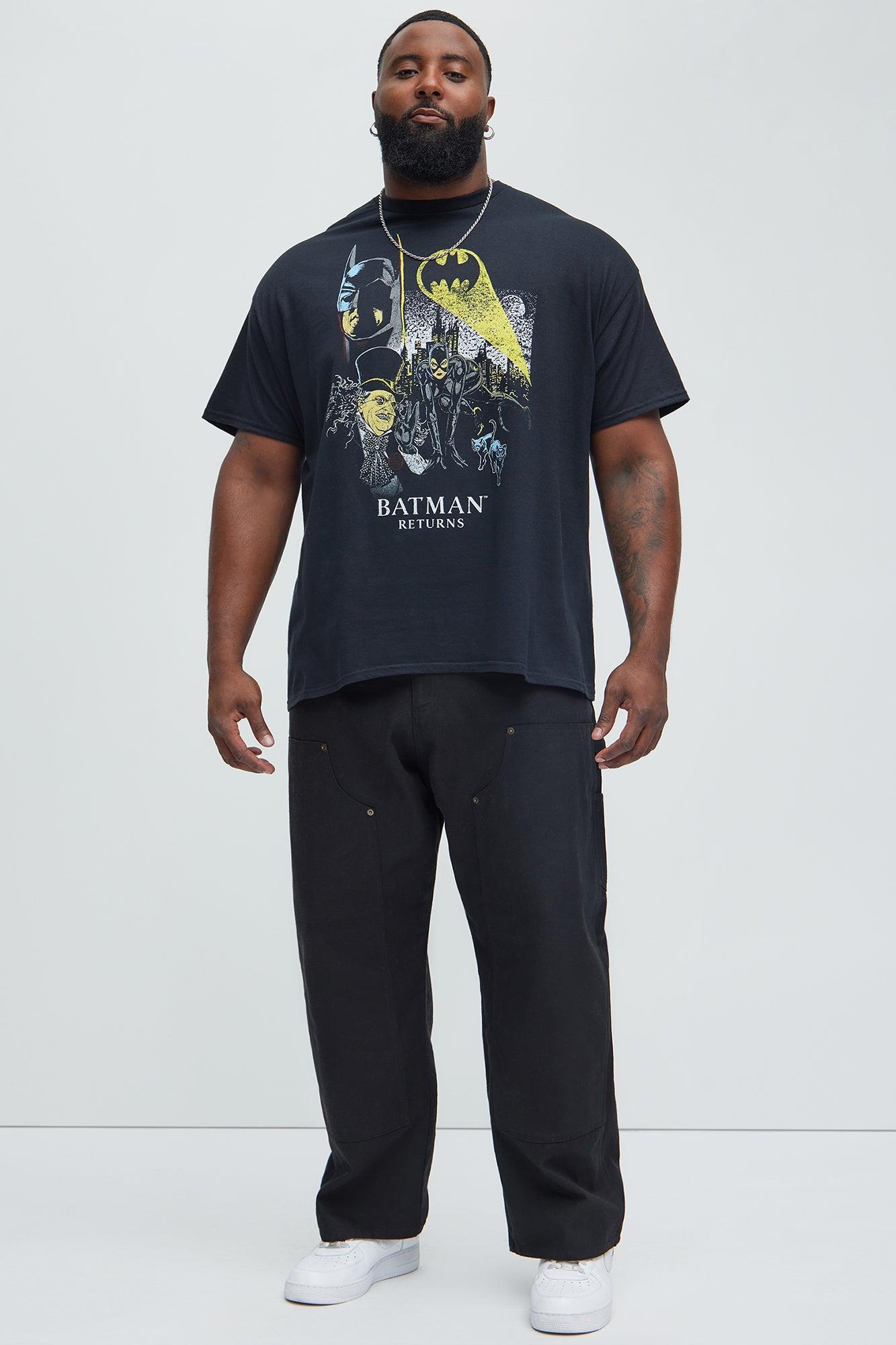 DC Batman Returns Poster Short Sleeve Tee - Black Product Image