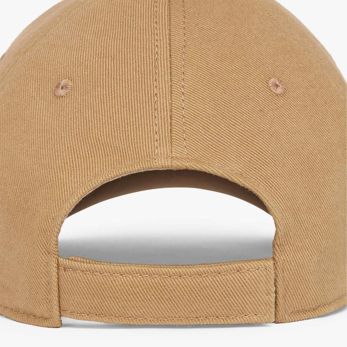 HatBrown cotton baseball cap Product Image