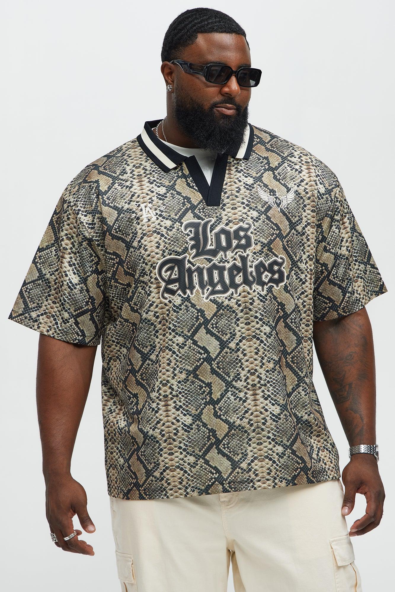 Snake LA Johnny Collar Soccer Jersey - Natural/Combo Product Image