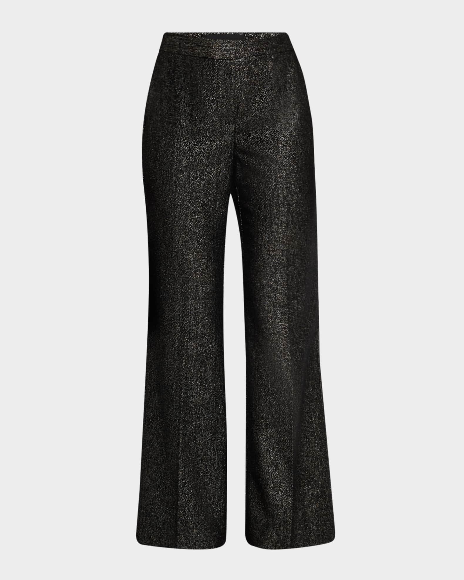 Misha Metallic Flare-Leg Pants Product Image