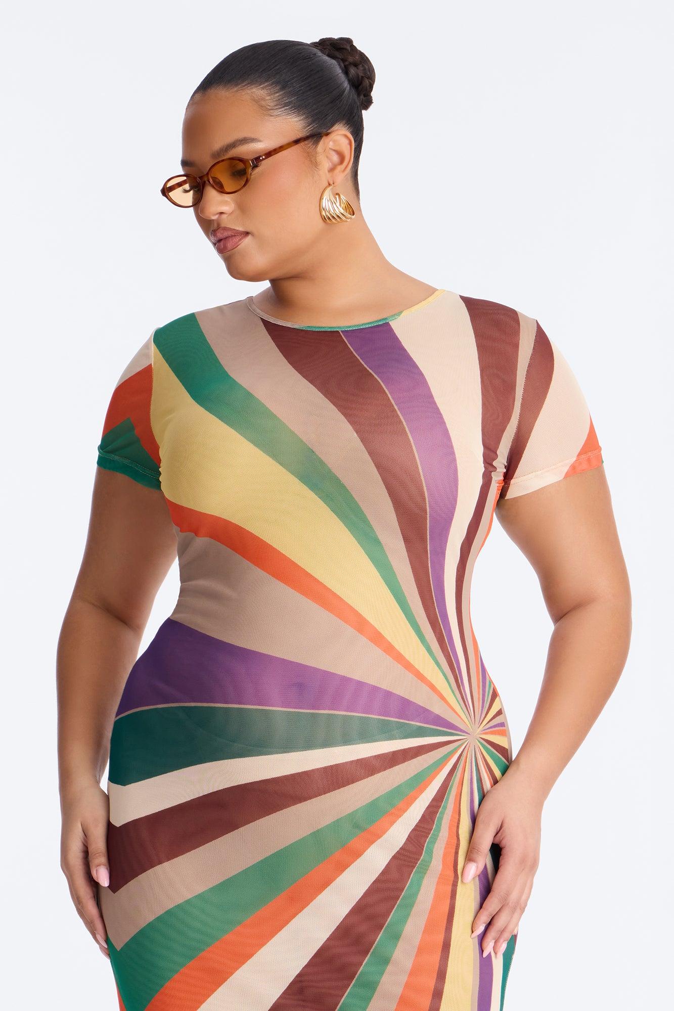 Poolside Babe Mesh Maxi Dress - MultiColor Female Product Image