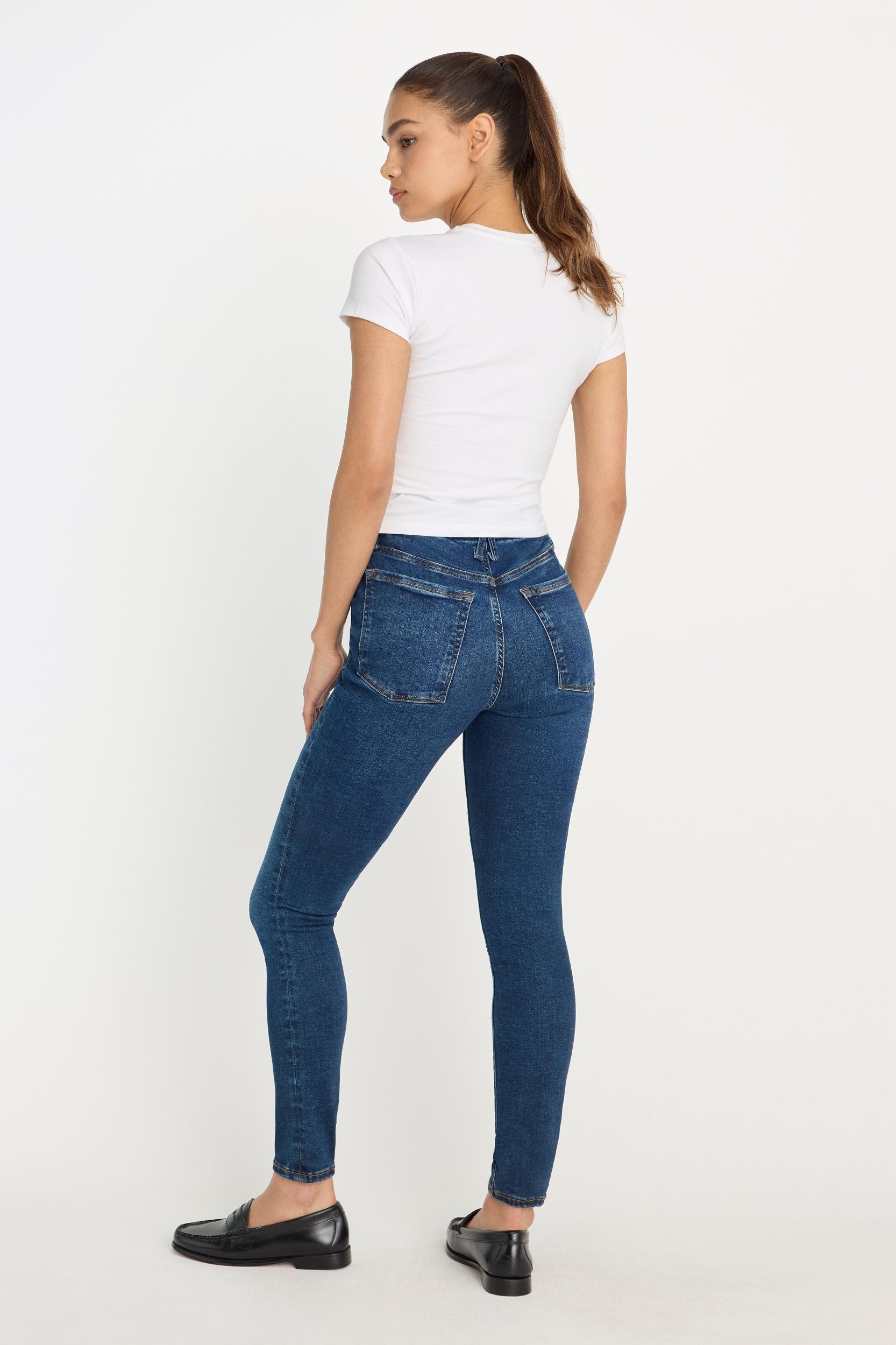 POWER STRETCH PULL-ON SKINNY JEANS | INDIGO491 Product Image