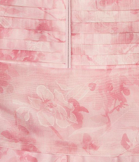 Layered With Love Plus Size Organza Chiffon V-Neck Sleeveless Tie Front Detail A-Line Dress Product Image