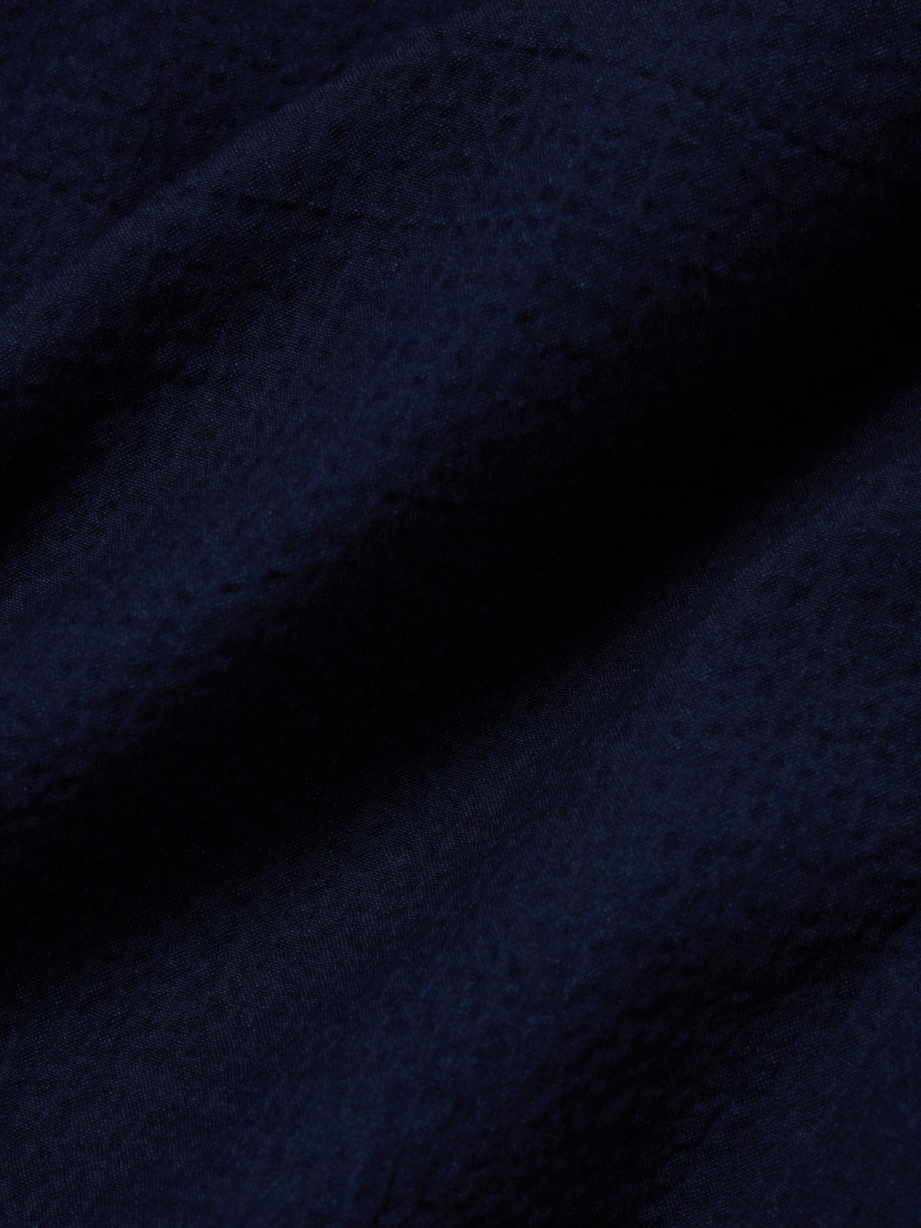 Washed Indigo Seersucker Simple Short Product Image