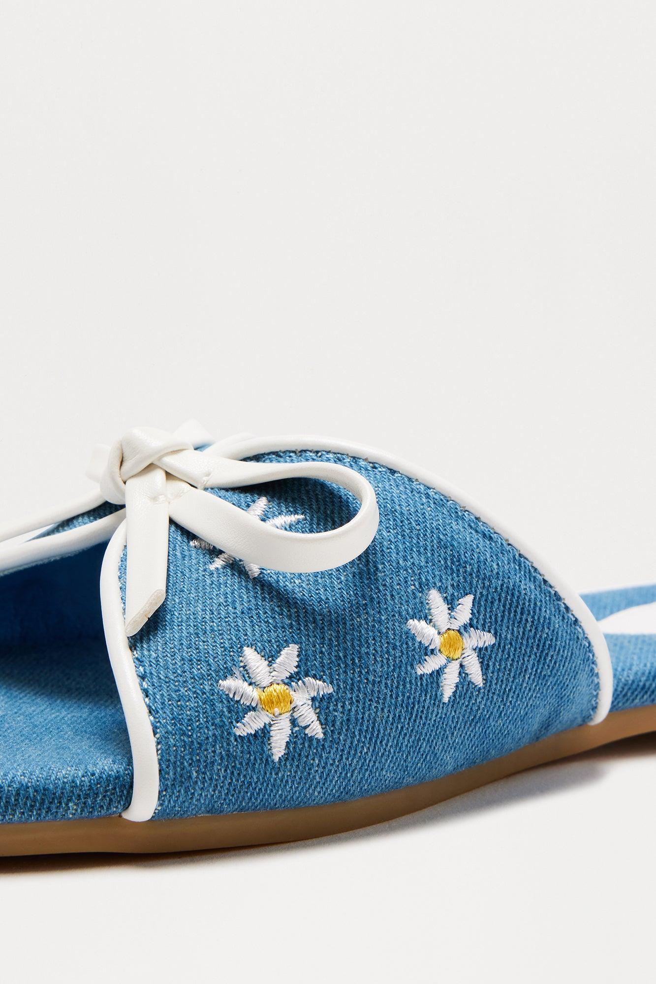 Fruity Bow Sandals - Blue Female Product Image