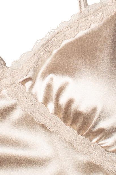Satin Lace Trim Cami Product Image